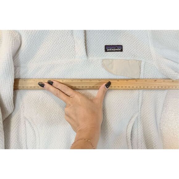 Patagonia Re-Tool Snap-T Off White Fleece Pullover Women's Small - Picture 11 of 12